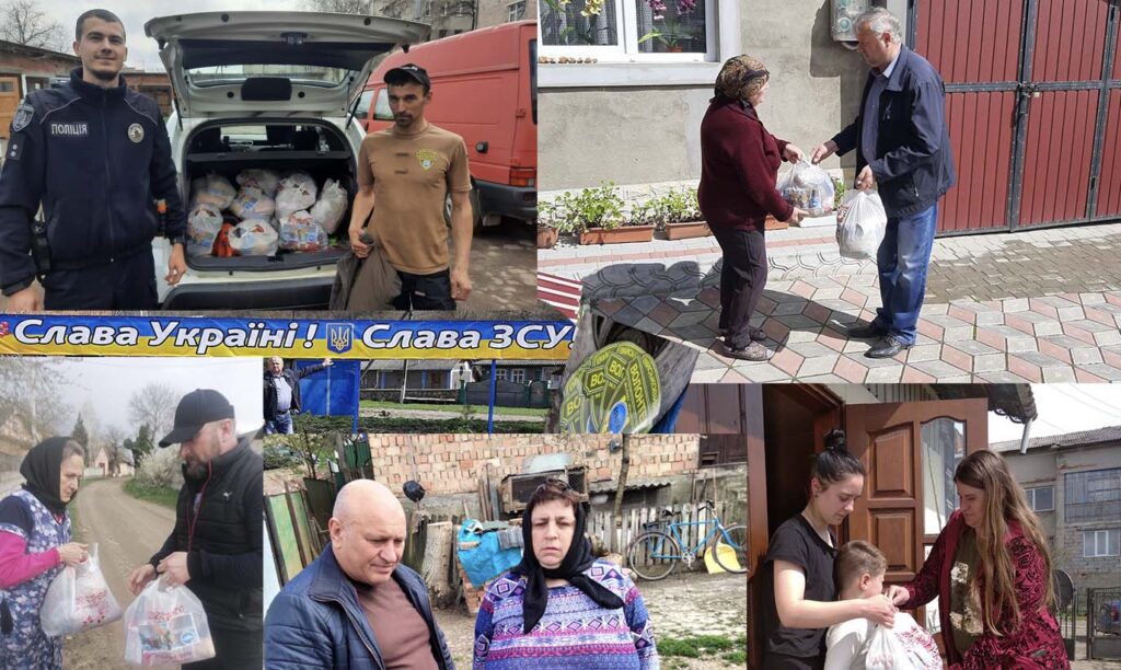 Великодня благодійна акція волонтерів ГО “УНІА” для родин загиблих героїв на Заставнівщині: перегляньте відео