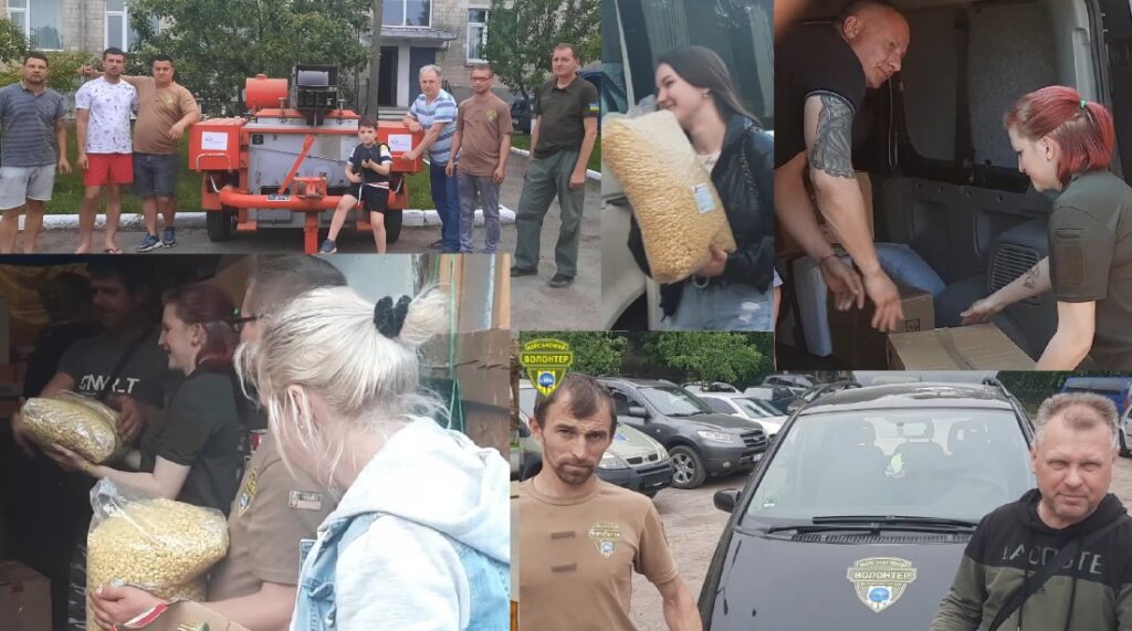 Волонтери ГО “УНІА” привезли українським захисникам польову кухню та інші необхідні речі