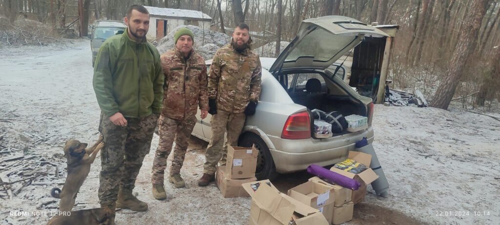 Солдати 46 бригади дякують волонтерам ГО “УНІА” за допомогу